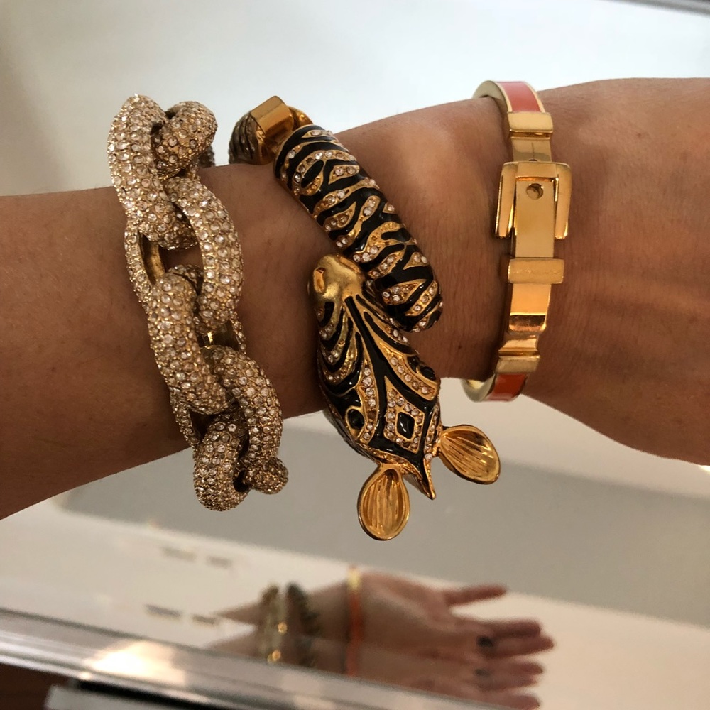 J crew zebra bangle